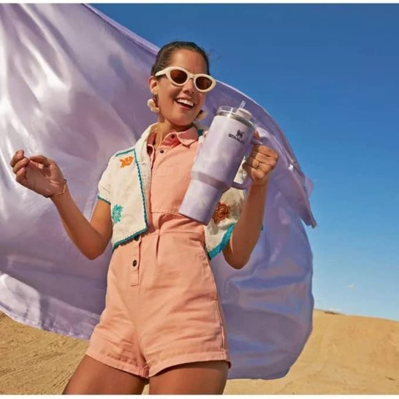 NWT Stanley Quencher 40 oz - Limited Edition Target Exclusive Purple Tie Dye - Picture 3 of 5